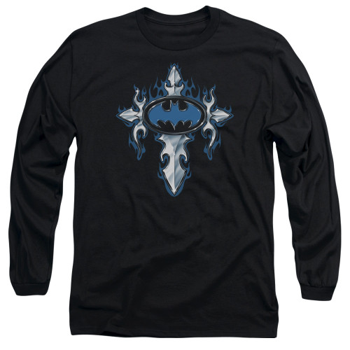 Image for Batman Long Sleeve T-Shirt - Gothic Steel Logo