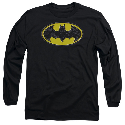 Image for Batman Long Sleeve T-Shirt - Bats in Logo