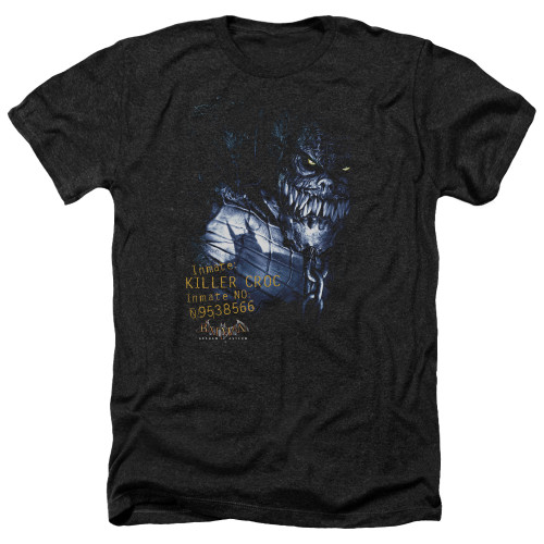 Image for Batman Heather T-Shirt - Arkham Killer Croc