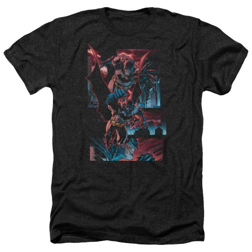 Image for Batman Heather T-Shirt - Dark Knight Panels