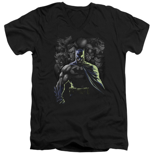 Image for Batman T-Shirt - V Neck - Villains Unleashed
