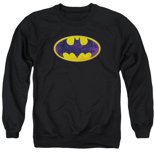 Image for Batman Crewneck - BM Neon Distress Logo