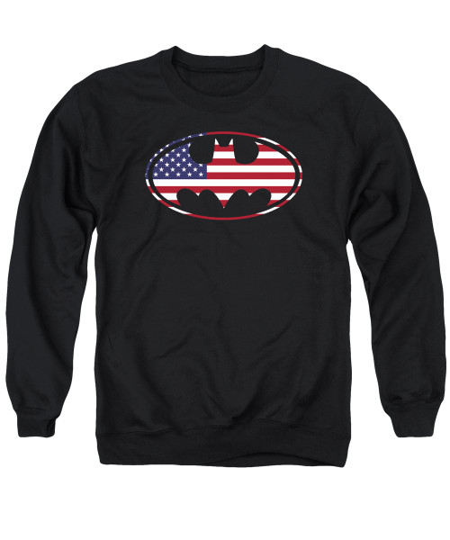 Image for Batman Crewneck - American Flag Oval