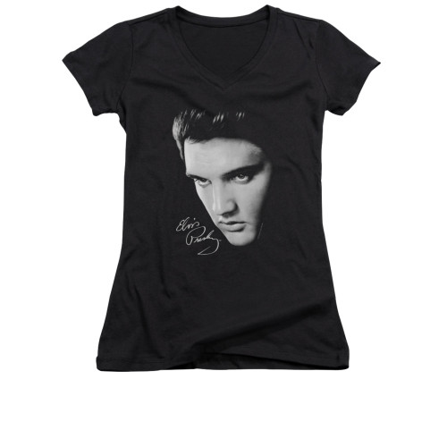 Elvis Girls V Neck T-Shirt - Face