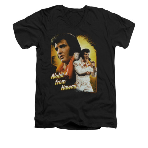 Elvis V-Neck T-Shirt Aloha