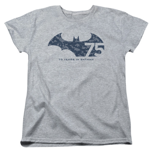 Image for Batman Womans T-Shirt - 75 Year Collage