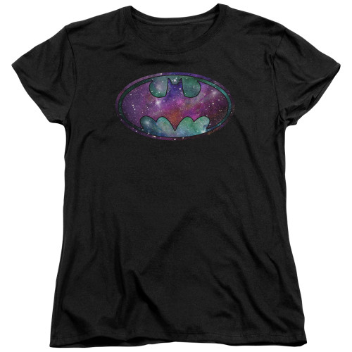 Image for Batman Womans T-Shirt - Galaxies Signal