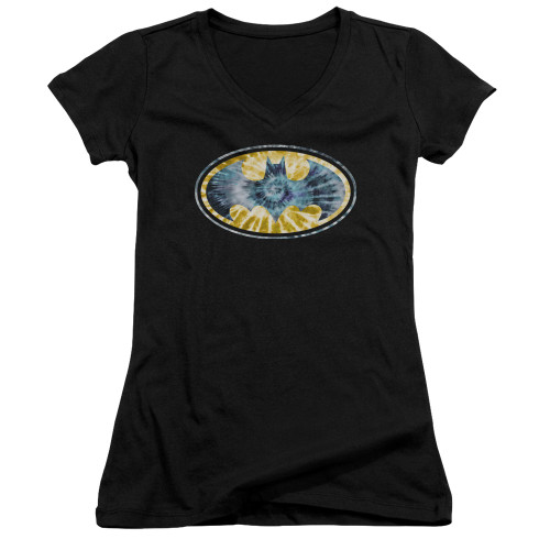 Image for Batman Girls V Neck T-Shirt - Tie Dye 3