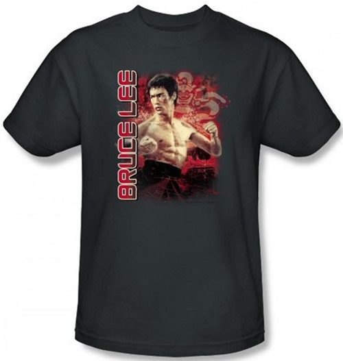 Image Closeup for Bruce Lee T-Shirt - Fury