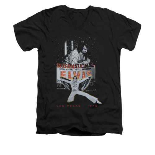 Elvis V-Neck T-Shirt Las Vegas