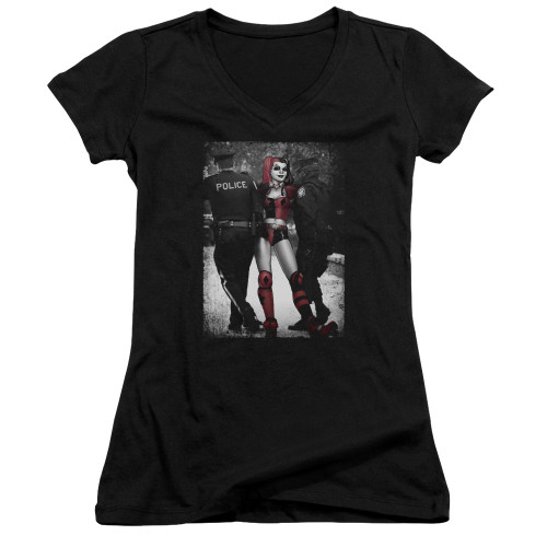 Image for Batman Girls V Neck T-Shirt - Arrest