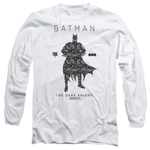 Image for Batman Long Sleeve T-Shirt - Paisley Silhouette