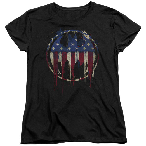 Image for Batman Womans T-Shirt - Bleeding Signal