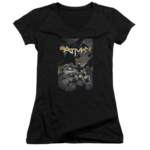 Image for Batman Girls V Neck T-Shirt - Batman One