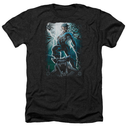 Image for Batman Heather T-Shirt - Night Light