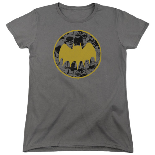 Image for Batman Womans T-Shirt - Vintage Symbol Collage