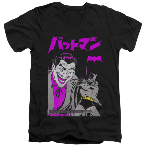 Image for Batman T-Shirt - V Neck - Kanji Cover