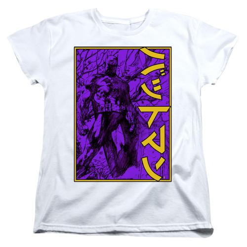 Image for Batman Womans T-Shirt - Framed Kanji