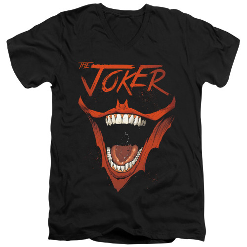 Image for Batman T-Shirt - V Neck - Joker Bat Laugh