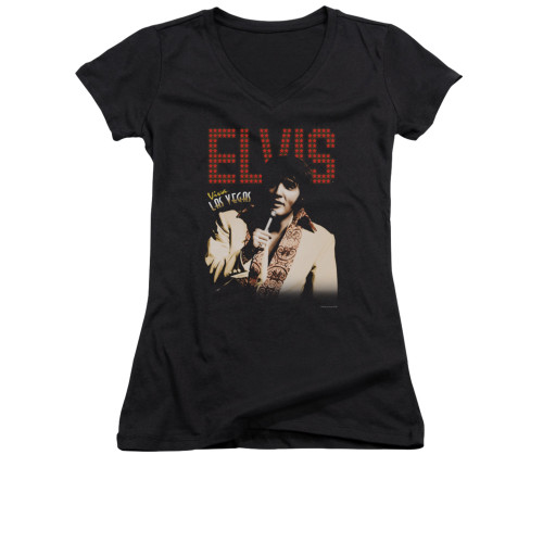 Elvis Girls V Neck T-Shirt - Viva Star