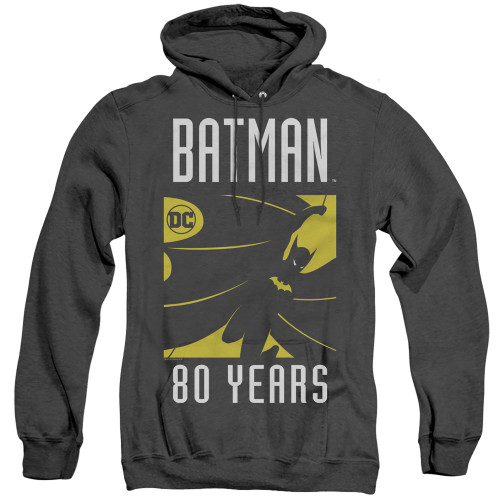 Image for Batman Heather Hoodie - 80 Years Silhouette