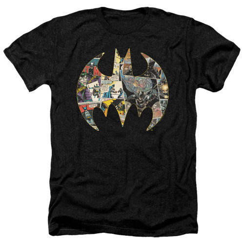 Image for Batman Heather T-Shirt - Collage Shield