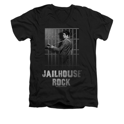Elvis V-Neck T-Shirt Jail House Rock