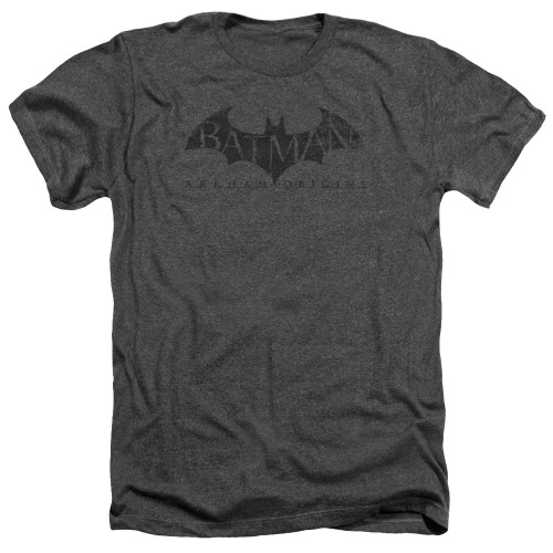 Image for Batman Arkham Origins Heather T-Shirt - Crackle Logo