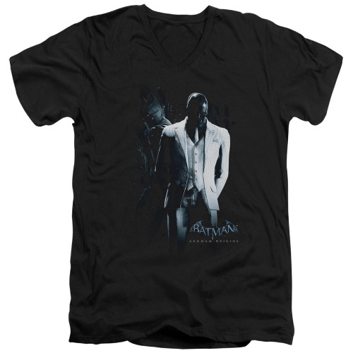 Image for Batman Arkham Origins V-Neck T-Shirt Black Mask