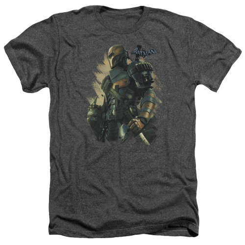 Image for Batman Arkham Origins Heather T-Shirt - Deathstroke