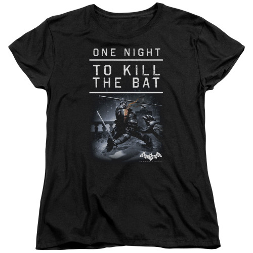 Image for Batman Arkham Origins Woman's T-Shirt - One Night