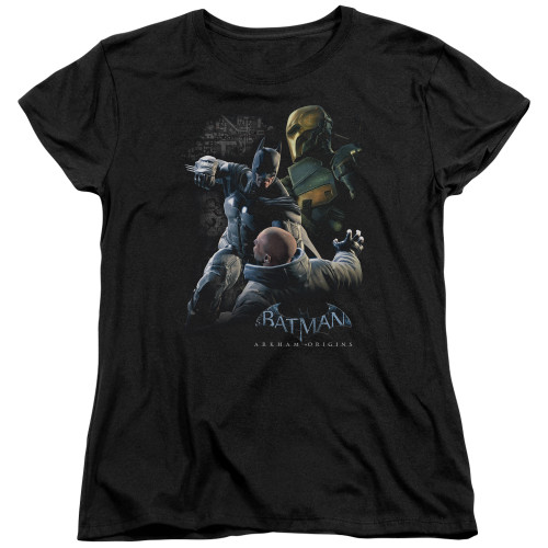 Image for Batman Arkham Origins Woman's T-Shirt - Punch