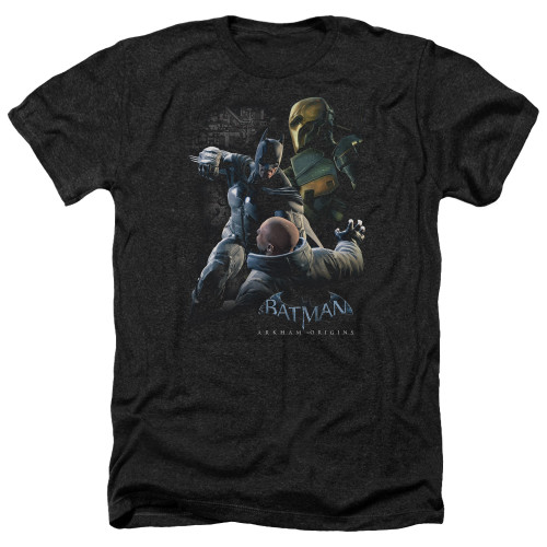 Image for Batman Arkham Origins Heather T-Shirt - Punch