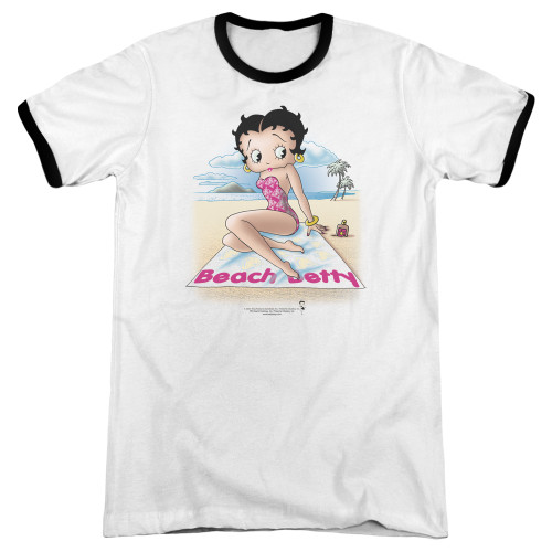 Image for Betty Boop Ringer - Beach Betty