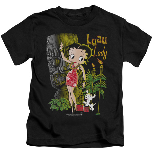 Image for Betty Boop Kids T-Shirt - Luau Lady