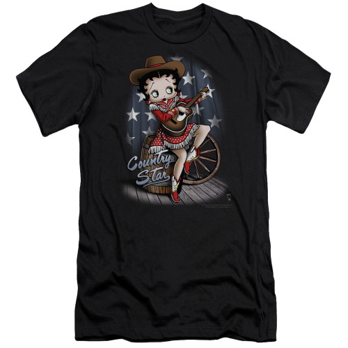 Image for Betty Boop Premium Canvas Premium Shirt - Country Star