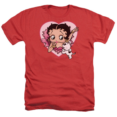 Image for Betty Boop Heather T-Shirt - I Love Betty