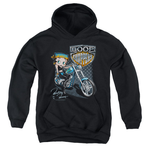Image for Betty Boop Youth Hoodie - Choppers