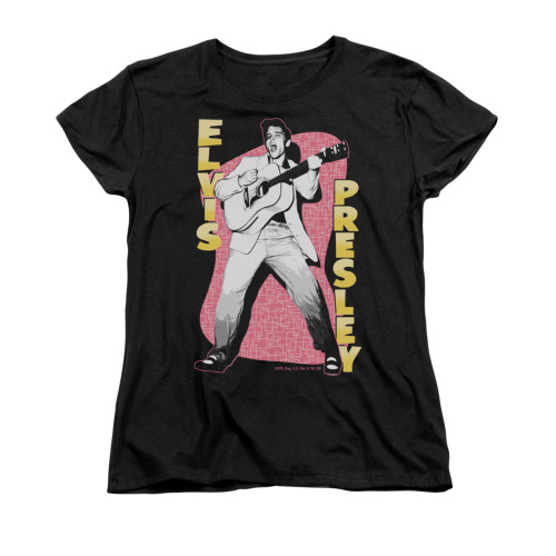 Elvis Woman's T-Shirt - Pink Rock