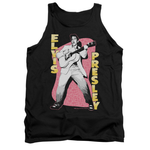 Elvis Tank Top - Pink Rock