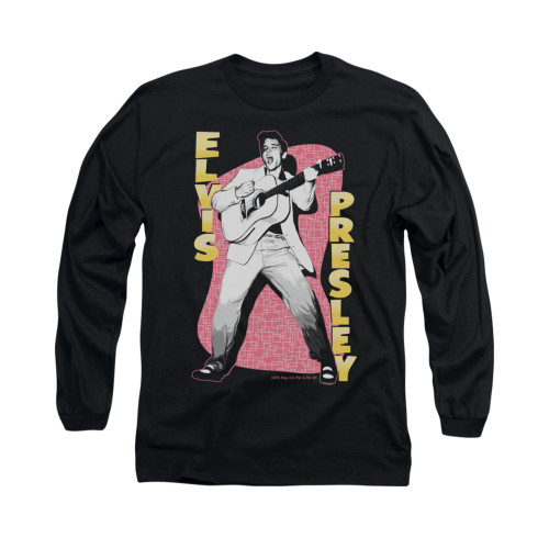 Elvis Long Sleeve T-Shirt - Pink Rock