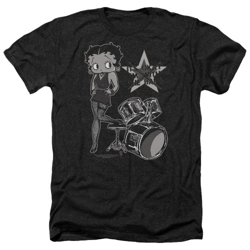 Image for Betty Boop Heather T-Shirt - With the Band