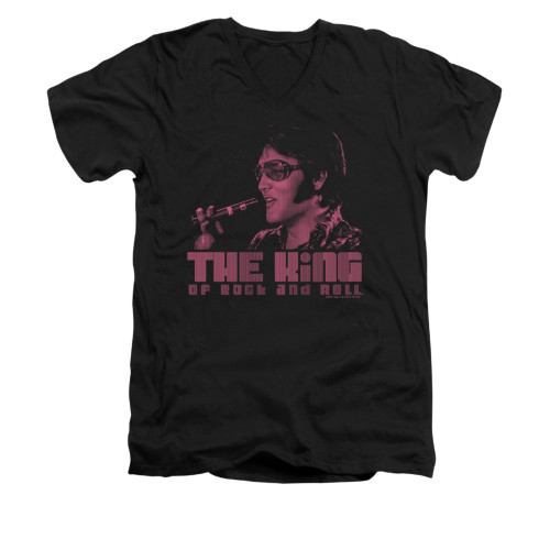 Elvis V-Neck T-Shirt Hail to the King