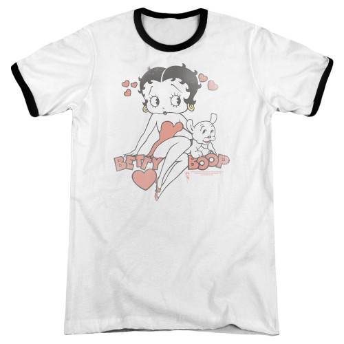 Image for Betty Boop Ringer - Classic with Pup