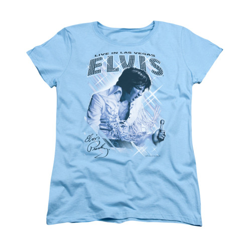 Elvis Woman's T-Shirt - Blue Vegas