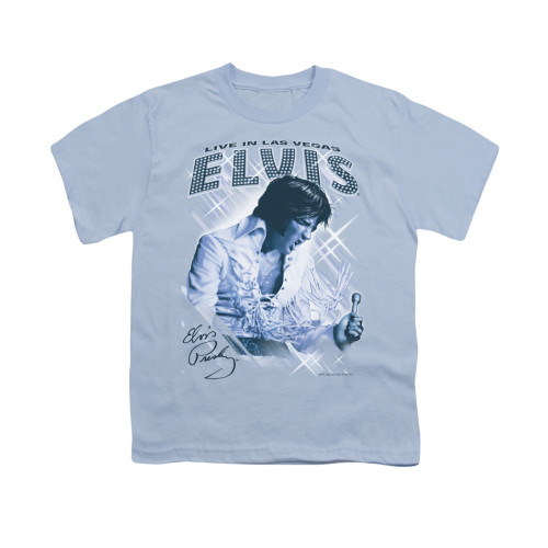 Elvis Youth T-Shirt - Blue Vegas