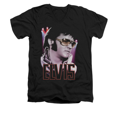 Elvis V-Neck T-Shirt 70s Star