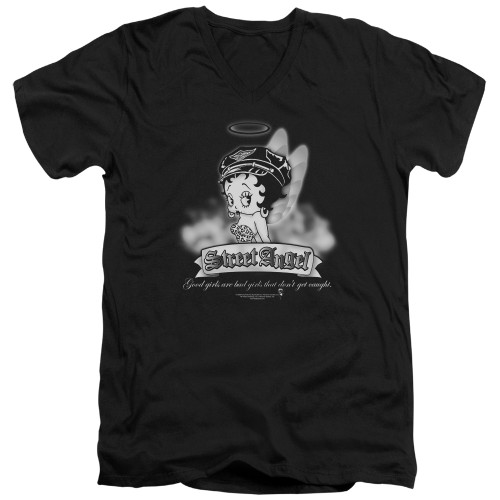 Image for Betty Boop V Neck T-Shirt - Street Angel