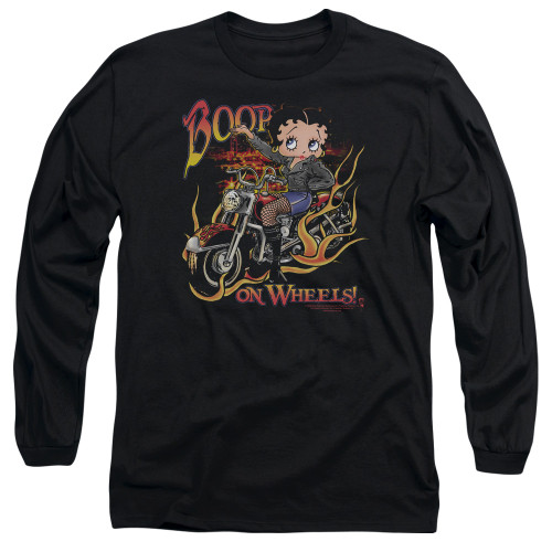 Image for Betty Boop Long Sleeve Shirt - On Wheels
