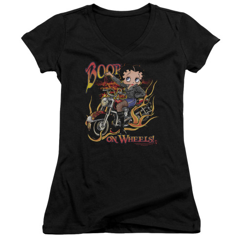 Image for Betty Boop Girls V Neck - On Wheels